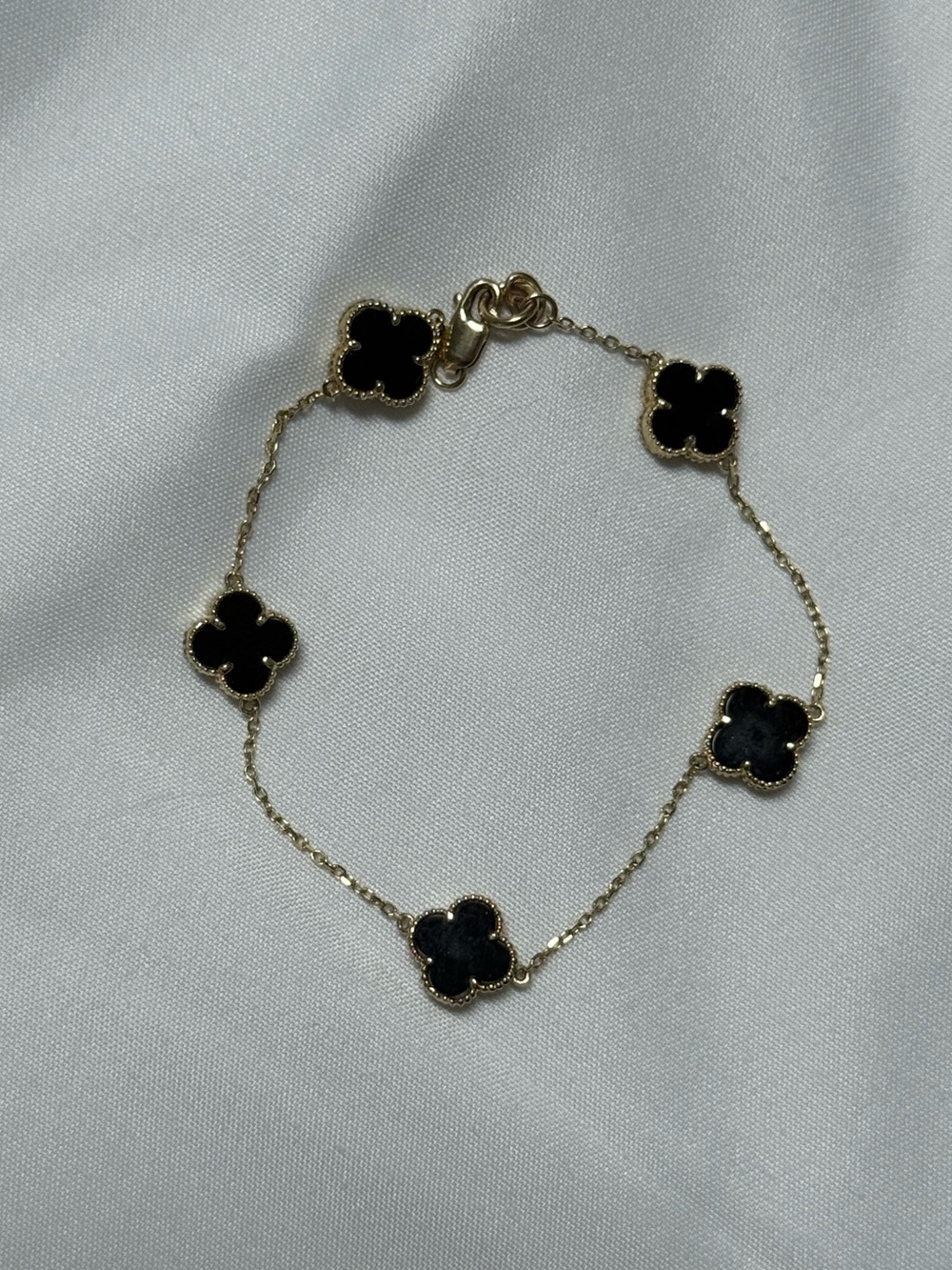 14k Four Leaf Clover Bracelet